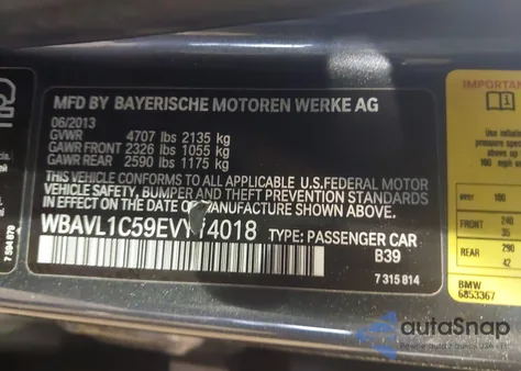 2014 BMW X1 xDrive28I z USA, uszkodzony, nr VIN WBAVL1C59EVY14018